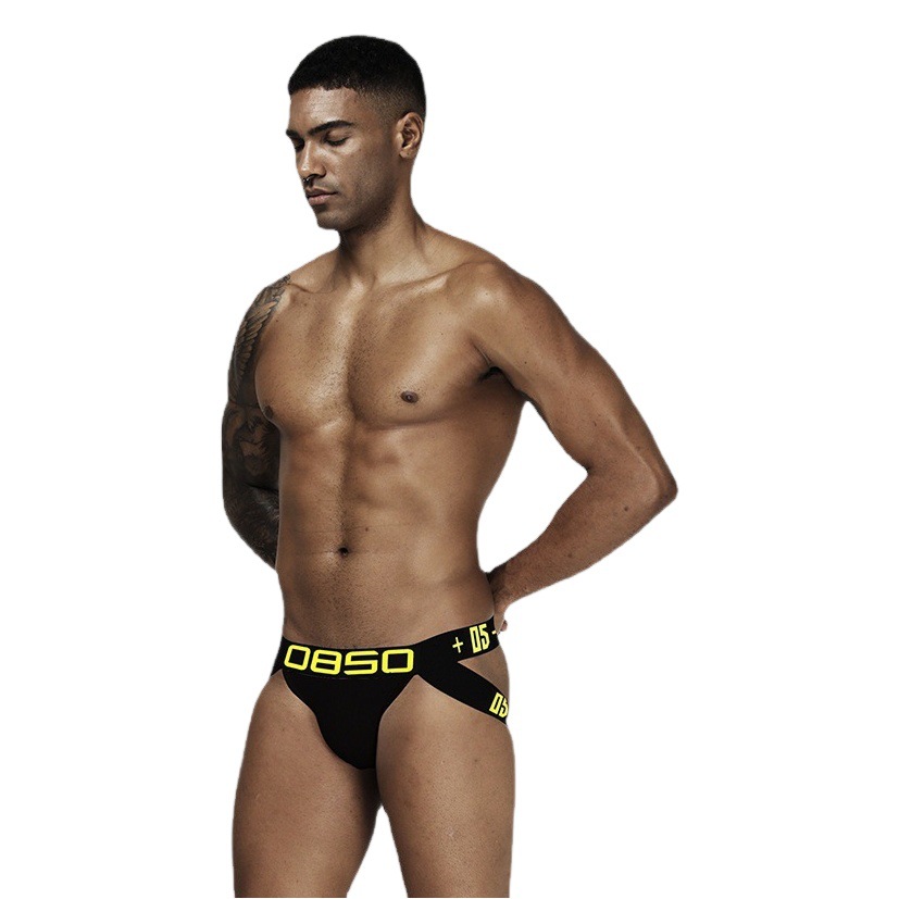 BS 85 cotton sexy men's thong personality trendy men's low waist sexy T pants underwear men's BS3515