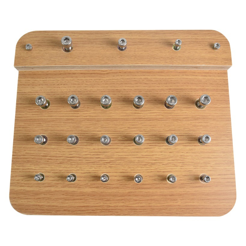 Hand Function Rehabilitation Training Equipment Screw Stroke Hemiplegia Hand Screw Finger Flexible Fine Wood Plug Board