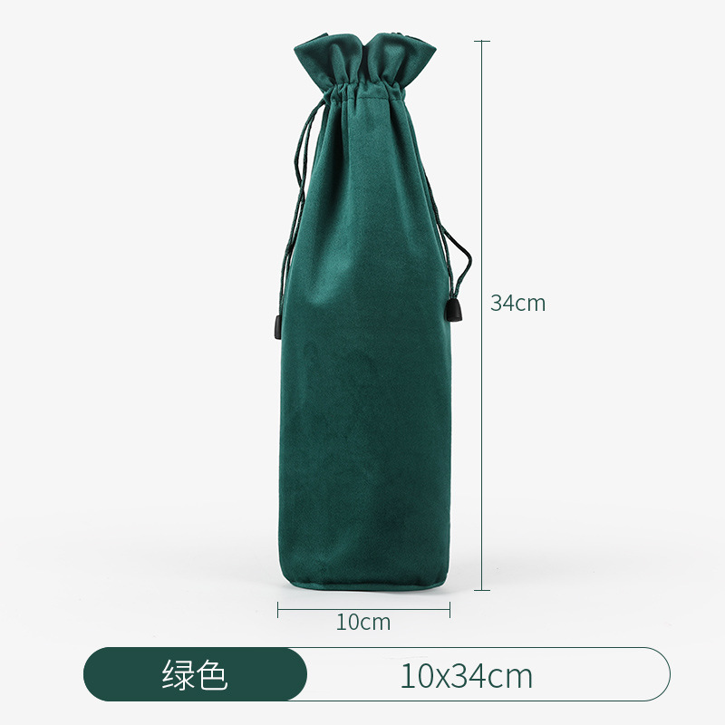 Picture of High-Bottom Velvet Round Bottom Drawstring Flap Pocket Pants, Super Soft Drawstring Jewelry, Jewelry Red Wine Packaging Bag, Curling Wand, Selfie Stick