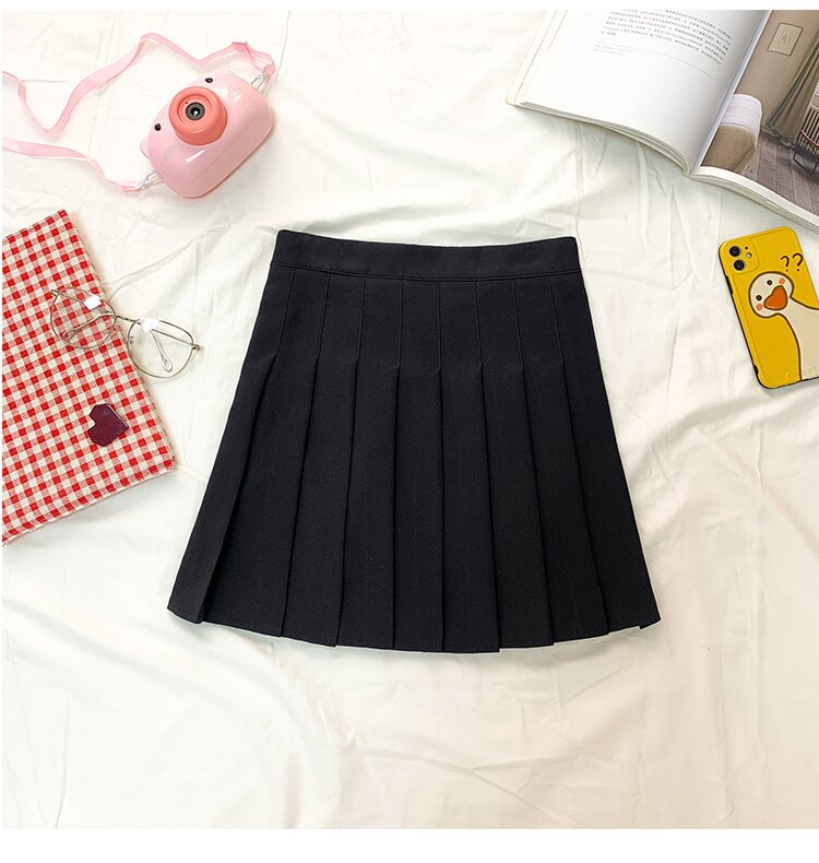 Picture of Factory Outlet Amazon Foreign Trade Safety Pants Zipper Pleated Skirt JK Uniform Skirt Women Skirt Summer Skirt