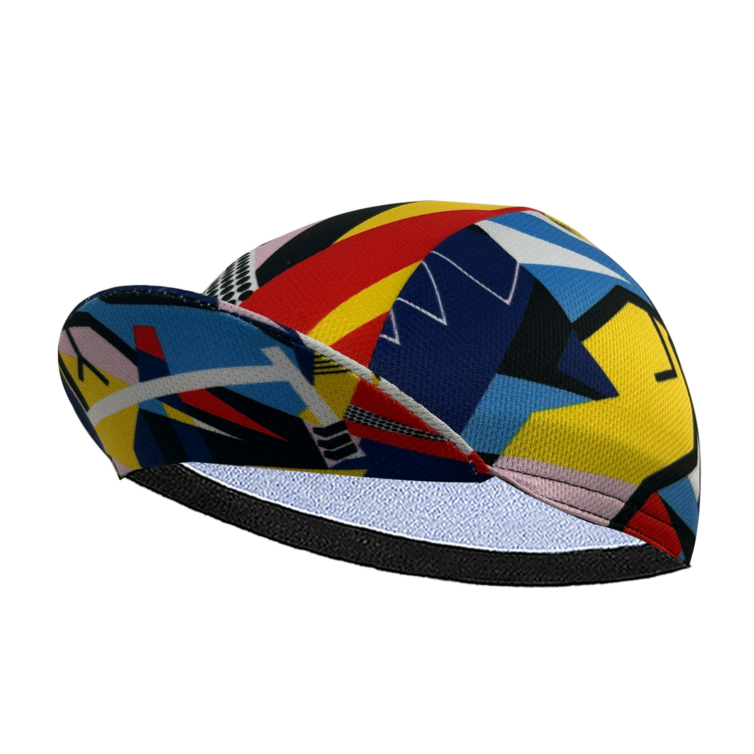 Cross-border retro color abstract style riding cap foreign trade explosions polyester quick-drying helmet lining small cloth cap