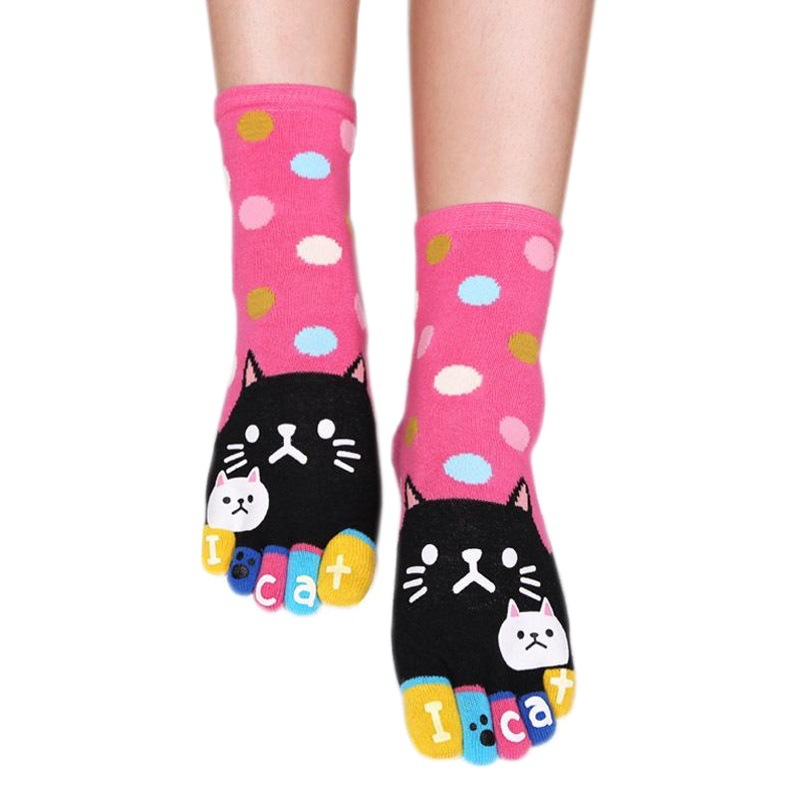 Five-finger socks cotton wholesale stall socks wholesale foreign trade export socks three-dimensional five-finger socks tube socks