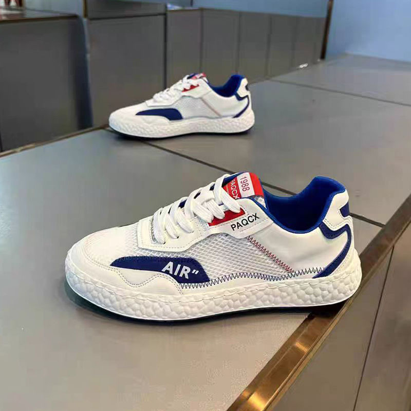 Men's Autumn Low-Top Soft-Soled Breathable Shoes for Foreign Trade, Unisex Korean Style Trendy Color-Blocking Men's Sports Casual Shoes
