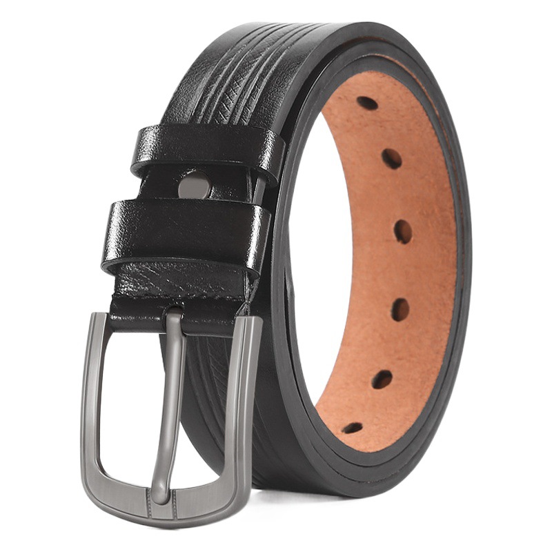 Men's alloy pin buckle PU microfiber belt casual Joker youth washed jeans belt manufacturers spot direct supply