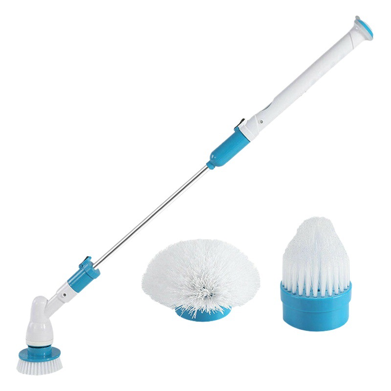 Wireless Charging Long-Handled Multifunctional Automatic Rotating Telescopic Hard-Bristled Floor Cleaning Brush with Telescopic Rod