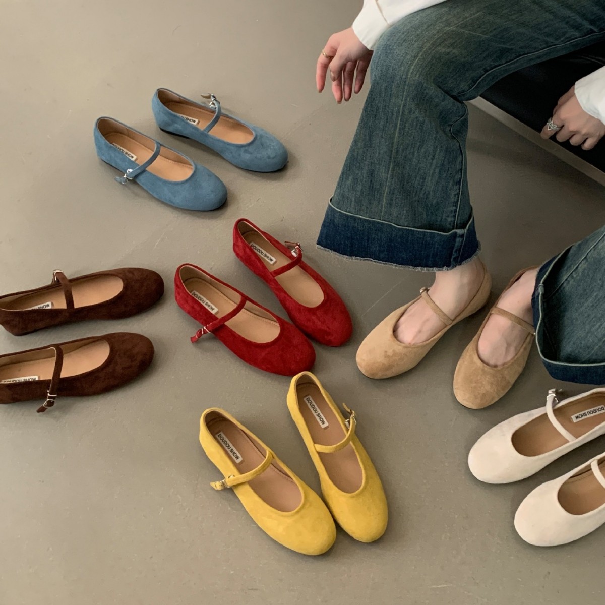 Flat Retro Small Red Flats Fairy Shoes 2025 New Summer Ballet Shoes with Skirt Mary Jane Shoes