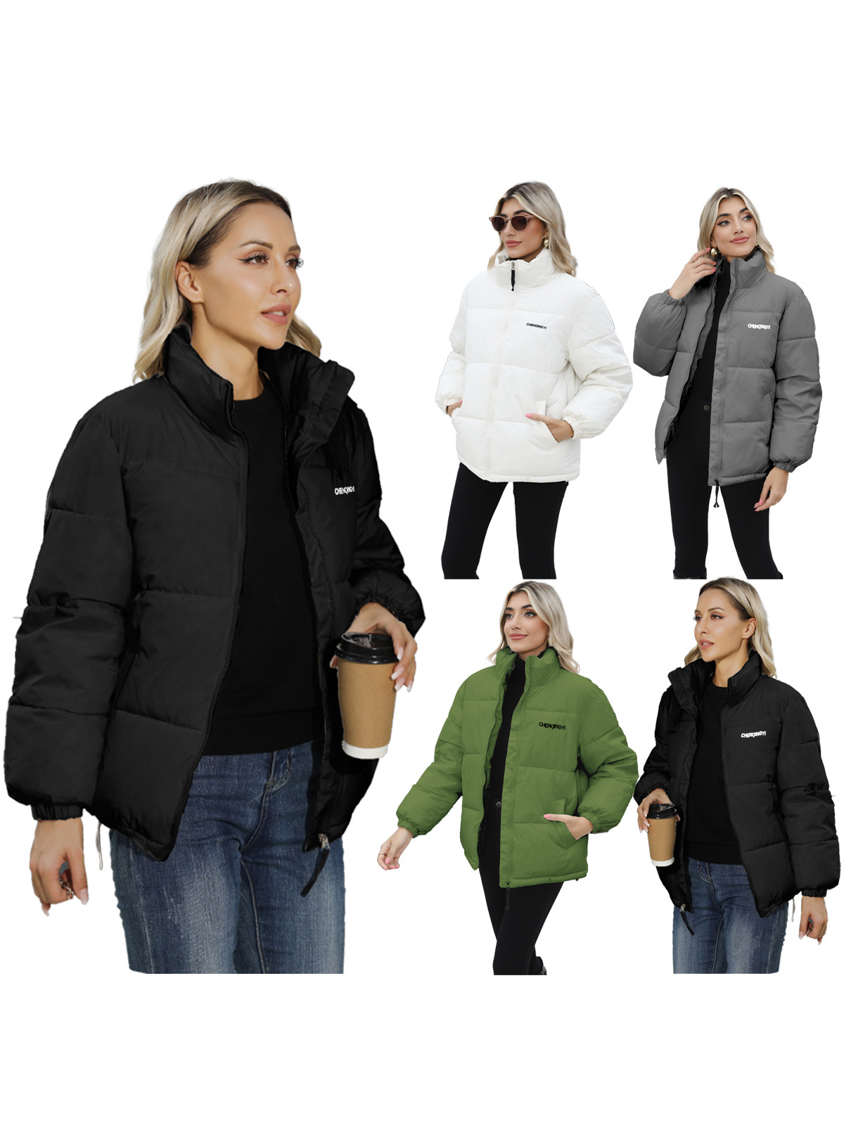 European and American plus size Women's Warm Coat Amazon 2023 Winter New Women's Cotton Coat Cotton Coat Cotton Coat Coat