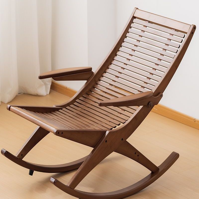 Chinese new rocking lounge chair folding adult balcony lazy elderly nap lounge chair lounge chair durable