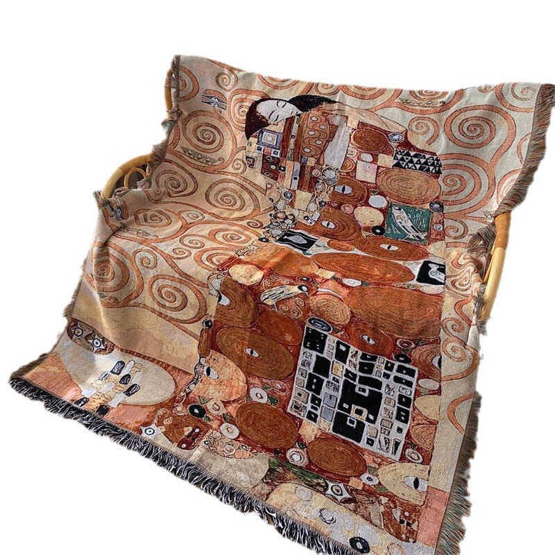 Picture of Cross-border World Famous Painting Line Blanket Casual Decorative Sofa Towel Blanket Tapery Carpet Bed End Blanket Table Top Decorative Cover Cloth