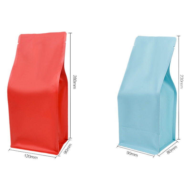 Baoliyuan Tea Aluminum Foil Bag Rolled Edge Eight-Side Sealing Coffee Packaging Bag Zipperless Food Packaging Bag with Free Sealing Strip
