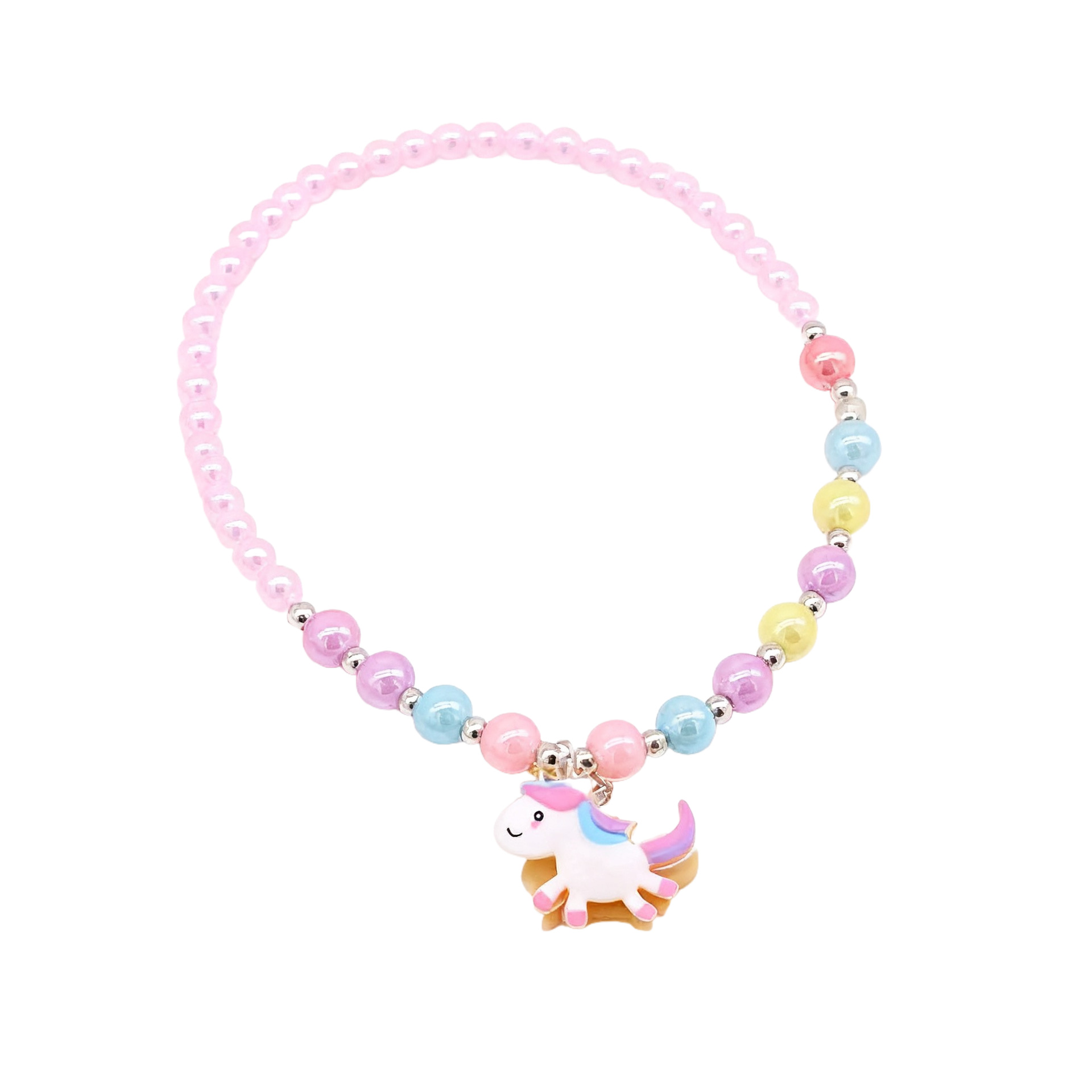 Picture of Amazon New Kidsren's Necklace Unicorn Bead Set DIY Kidsren's Jewelry Girls Ring Necklace Wholesale