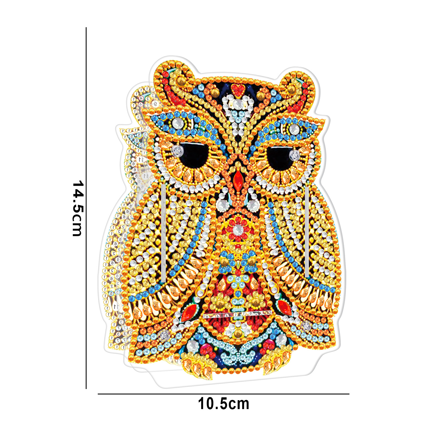 Picture of Diamond painting peripheral pen holder transparent PVC pen holder foreign trade new creative handmade stick drill desktop storage ornaments