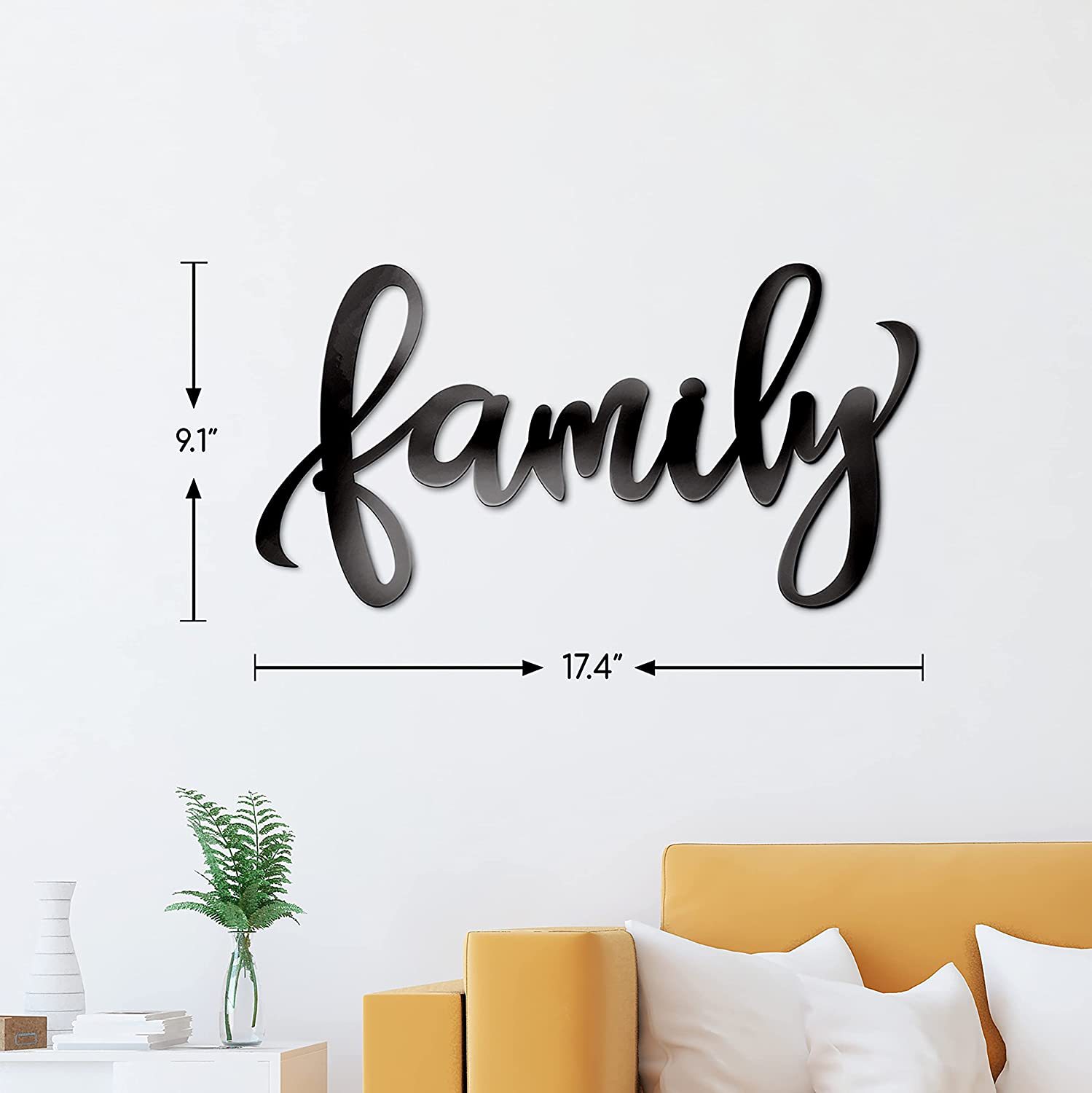 Picture of Factory Supply Cross-border Independent Station Metal Wall Art English Art Interior Living Room Decorations Metal Crafts