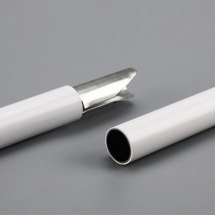 Picture of Thickened Roman Rod Single Rod Double Rod Side-mounted Top-mounted Thickened Silent Aluminum Alloy Curtain Rod Perforated Accessories Complete Set