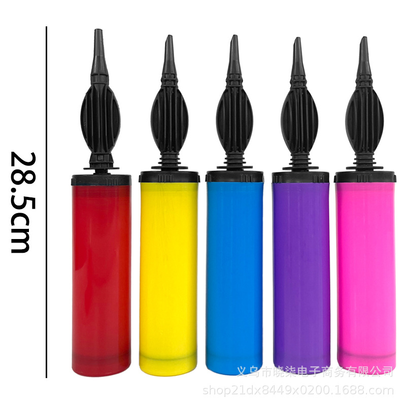 Picture of Balloon Hand Push Inflator Macaron Color Balloon Inflation Tool Portable Hand Push Inflator Pump