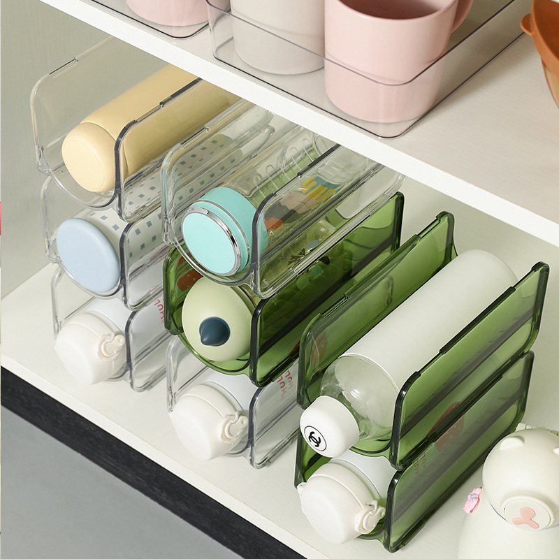 Picture of Water Cup Storage Rack Multi-Layer Transparent Desktop Creative Stackable Cup Holder Dust-Proof Household Insulated Cup Storage Rack