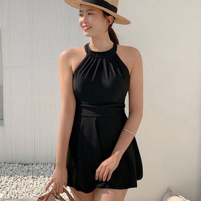 Women's swimsuit New plus size one-piece swimsuit sexy belly-covering slimming conservative skirt swimsuit South Korea swimsuit