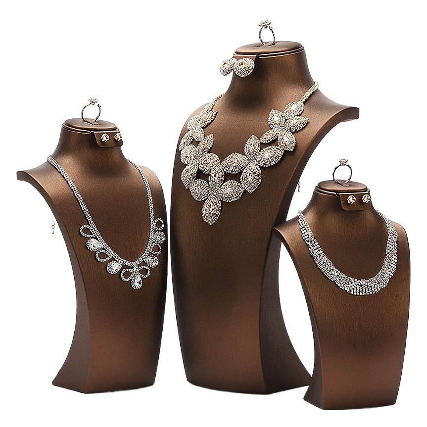 Hongtai Jewelry Store Window Ornaments Necklace Shelf Display Props Neck Ring Earrings Necklace Display Stand suit