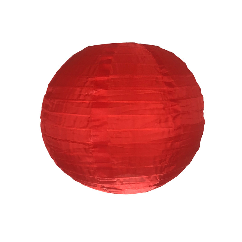Picture of Mid-Autumn Outdoor Color Cloth Lantern Outdoor Activities Waterproof Red Silk Cloth Lantern Folding Wedding New Year's Day Decoration