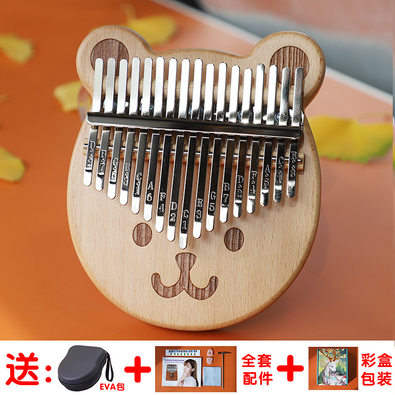 Picture of Crystal Transparent Thumb Piano Kalinba 21 Tone Kalinba Piano Beginner 17 Tone Kabinba Finger Piano