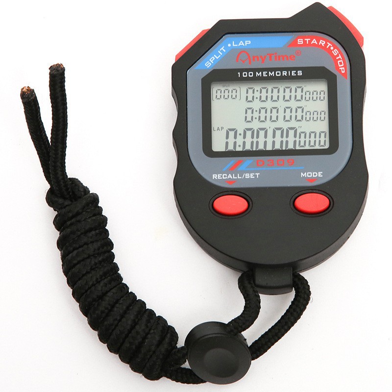Referee Track and Field Stopwatch Three-Row 100-Lane Multifunctional Waterproof Electronic Stopwatch D-309