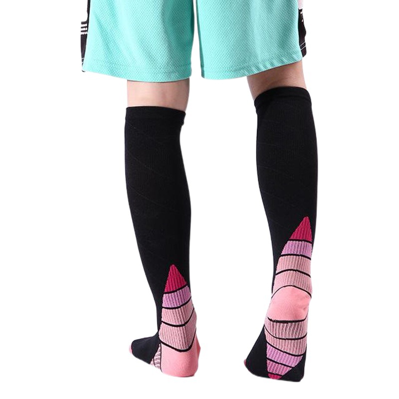 Gradient Sports Muscle Compression Socks Women's Professional Fitness Running Rope Skipping Pressure Skinny Leg Calf Socks