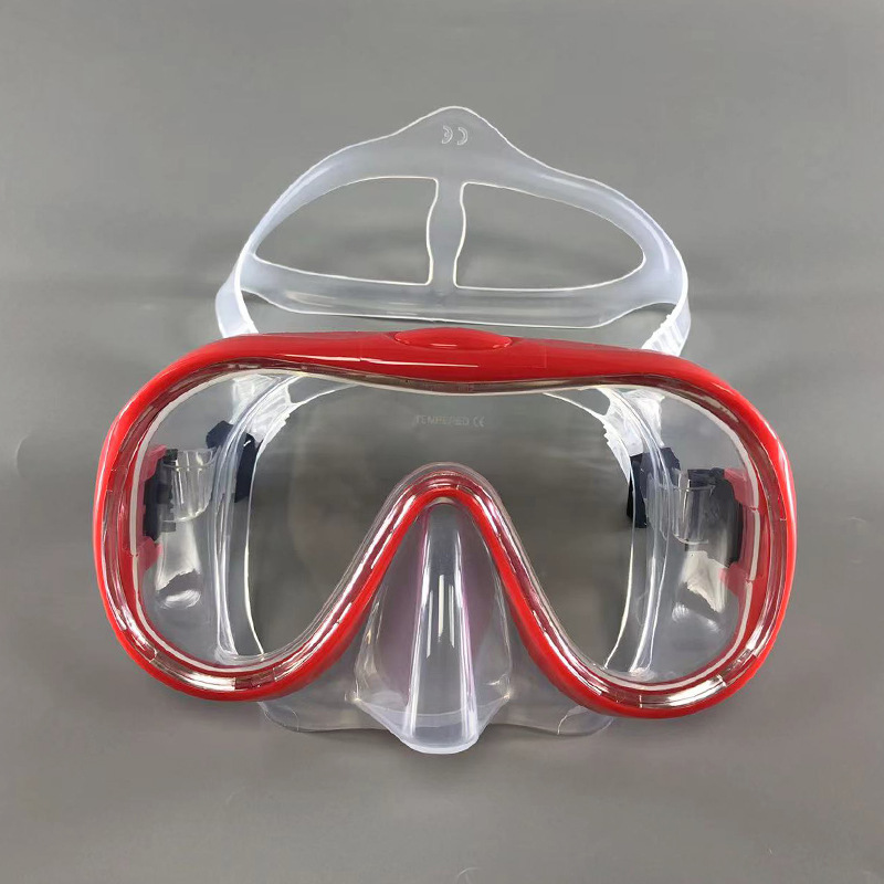 Picture of New diving goggles large frame HD adult snorkeling mirror tempered glass liquid silicone mask diving equipment