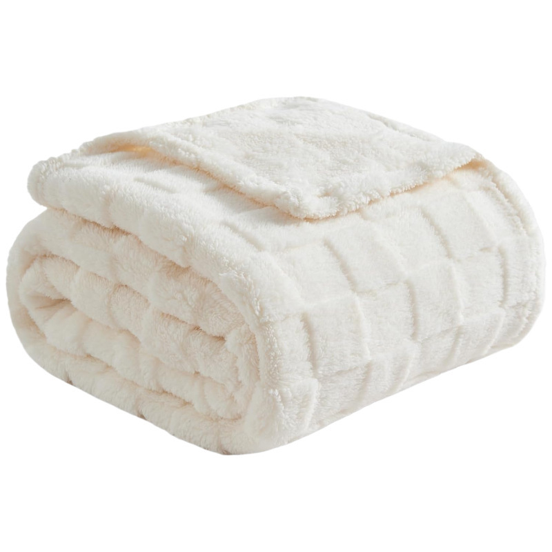 Cover Blanket Microfiber Soft Comfortable Fluffy Warm Blanket Sofa Chair Camping Picnic Travel Lightweight Bed Blanket