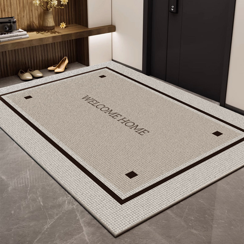Picture of Entrance Floor Mat Entrance Door Entrance Floor Mat Home Non-Slip Soil Rubbing Carpet Light Luxury High-Level Dirty-Resistant Floor Mat