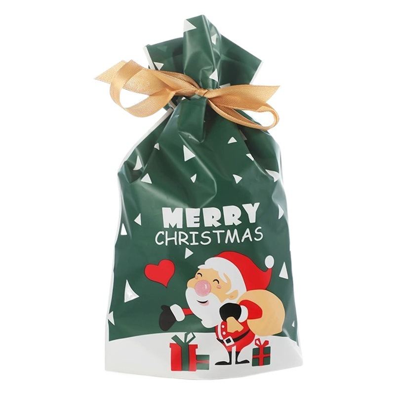 Cross-border hot sale Halloween Christmas gift packaging bag ribbon bag candy cookies hand gift snowflake crisp 50 pack