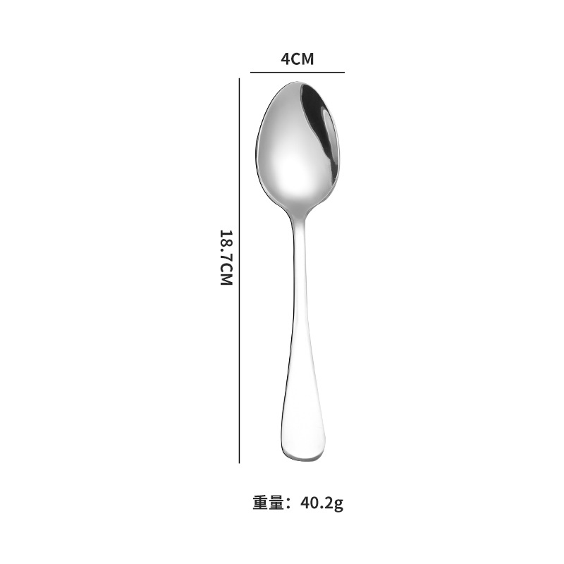 Picture of Mingrui stainless steel portable tableware suit high color value high quality chicken wing wooden chopsticks wooden handle soup eating spoon