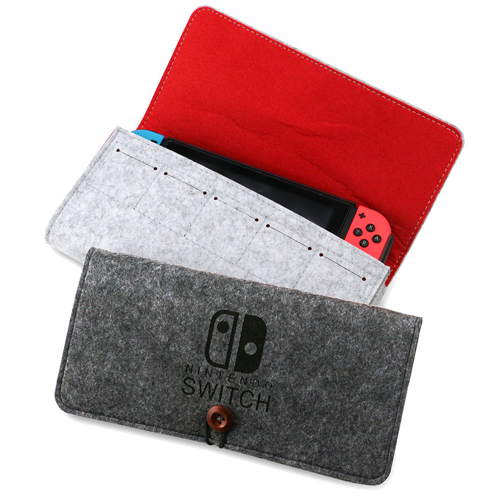 Picture of switch Storage Bag Game Storage Bag Felt Bag Protective Cover Simple Portable Bag