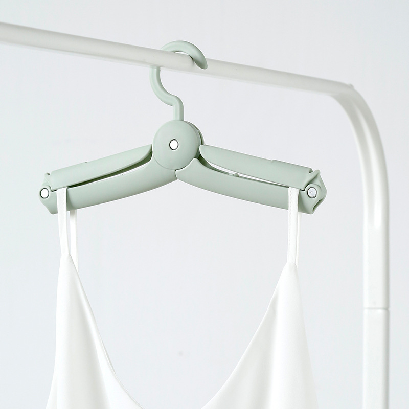 Picture of Folding Clothes Hanger Portable Travel Clothes Hanging Travel Multifunctional Clothes Retractable Clothes Hanger Household Clothes Support Clip