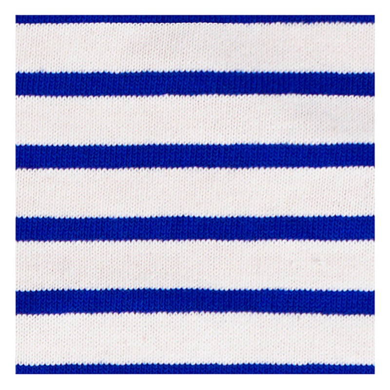 Customized Pure Cotton Knitted Cotton 100% Cotton Stripesd Jersey Cotton T-Shirt Fabric Yarn-Dyed Stripesd Fabric
