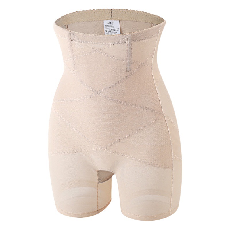 Amazon High Waist Large Size Tummy Control Postpartum Waist Lifting Pants Body Shaping Mesh Breathable Bottoming Shaping Panties