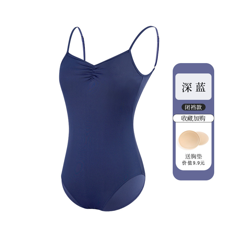 Picture of Ballet Dance Practice Suit Women's Halter Backless Suit Summer Adult Art Examination Dance Suit Gymnastics Suit