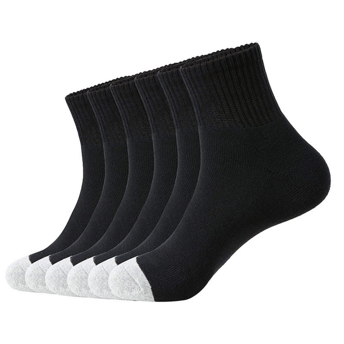 Cross-border Hot-selling Popular Socks Men's Mid-calf Sweat-absorbent and Deodorant Sports Socks Low-cut Shallow Mouth All-season Men's Socks