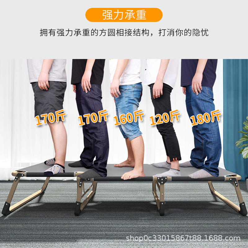 Picture of Factory Direct Three-fold Single Folding Bed Sofa Bed Office Lunch Break Bed Nap Bed Outdoor Portable Simple Bed