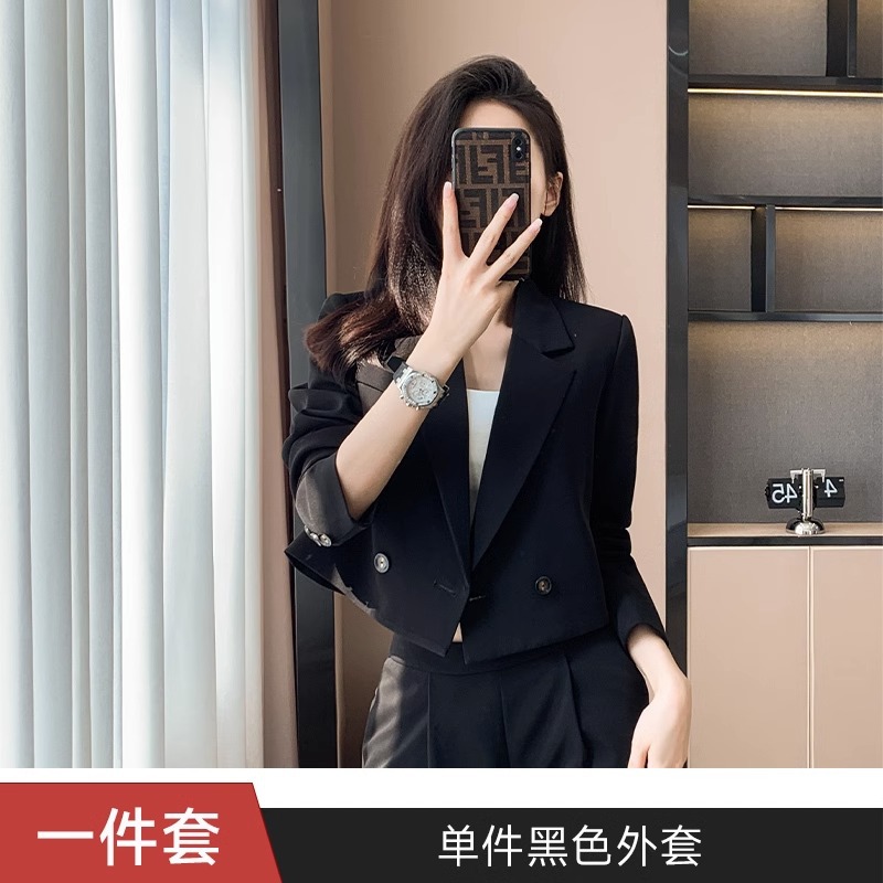 Picture of [Short Wide-Leg Pants] Suit Suit for Women in Autum New Classy Internet Celebrity Elegant Casual Professional Suit Jacket