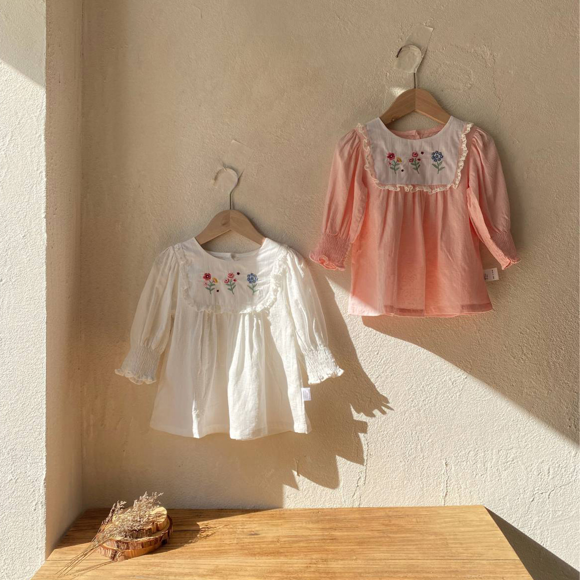 Girl's Spring Dress Exquisite Embroidered Flower Lace Princess Dress Baby Girl's Spring Long Sleeve Dress Little Girl's Long Dress