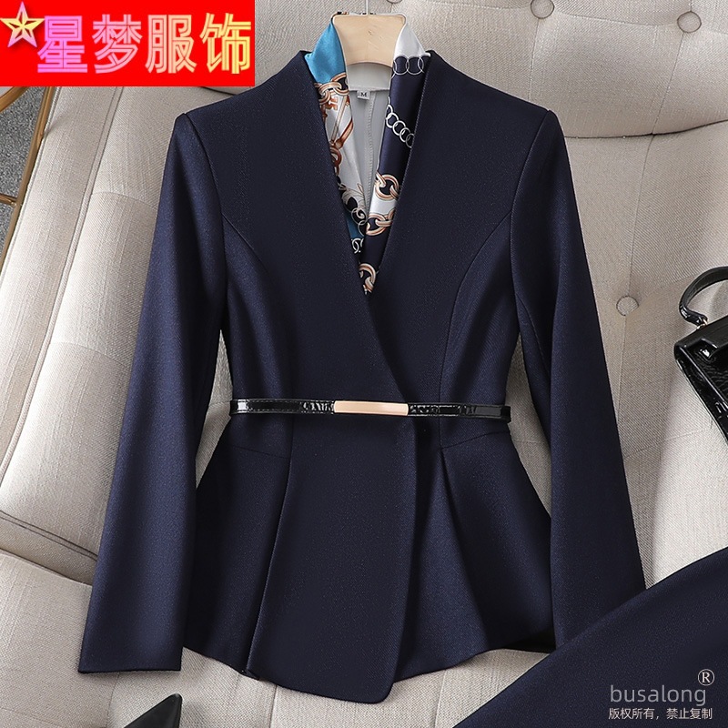 Picture of Long Sleeve Business Wear suit Suit Jacket Temperament Women's White Collar Business Work Clothes Workwear Casual Fashion suit