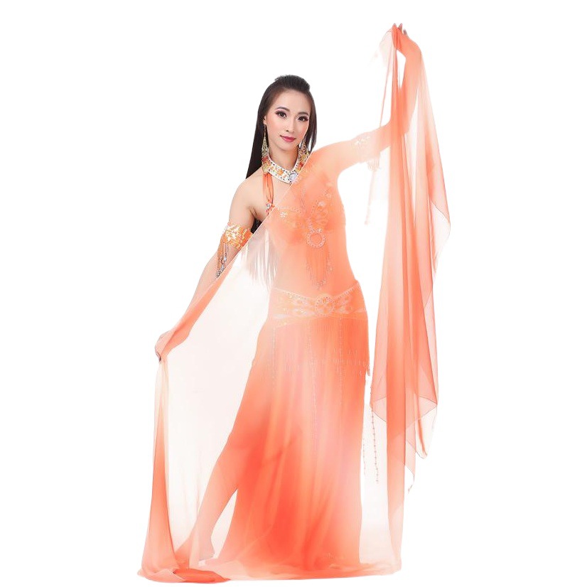 250x 120cm imitation silk gauze belly dance costume belly dance performance costume oriental dance gauze dance