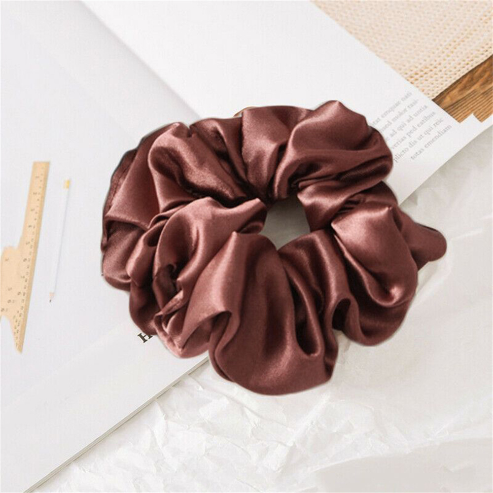 Picture of Cross-border large intestine ring hair ring South Korea knot east ins solid color net red hair rope simple hair accessories factory wholesale