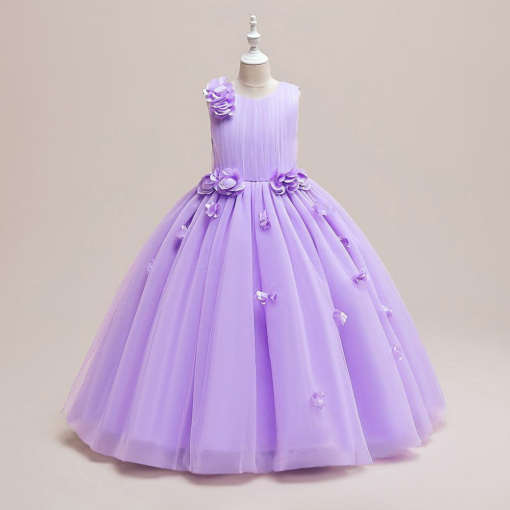 Picture of Cross-border princess dress for girls medium and large children's clothing dress long dress children's performance costume