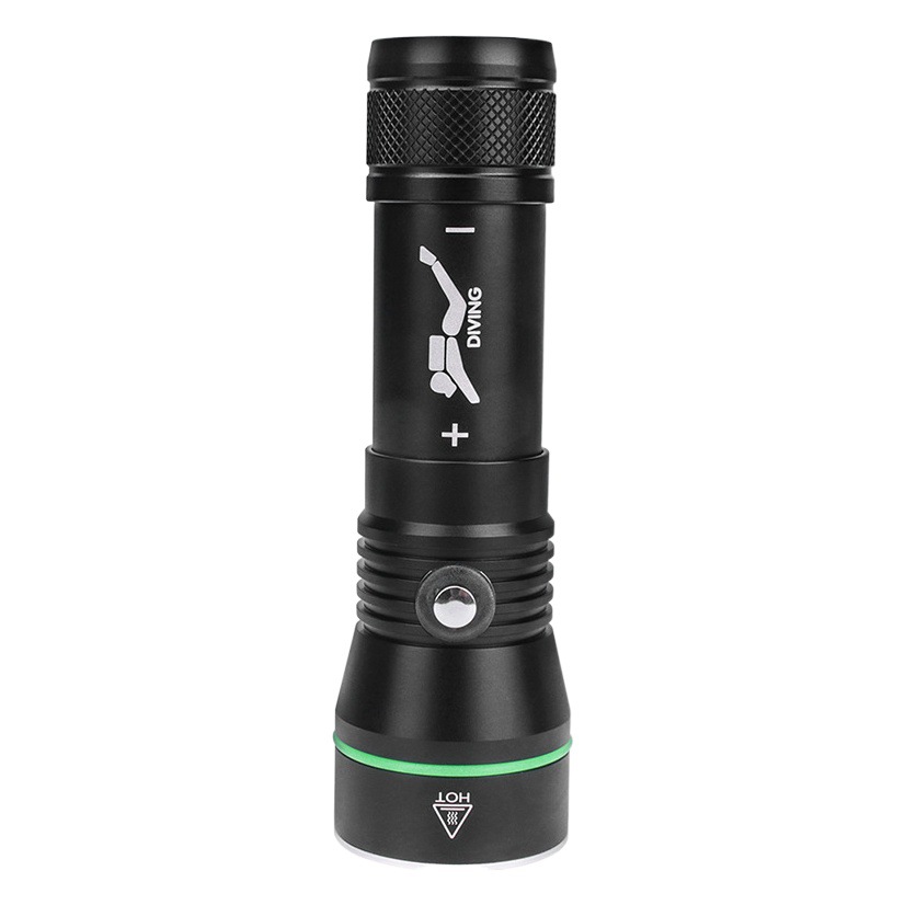 New Waterproof Diving Flashlight Strong Light Charging Outdoor Super Bright Underwater Special Submarine Light Catch Fish Catch Sea Lamp