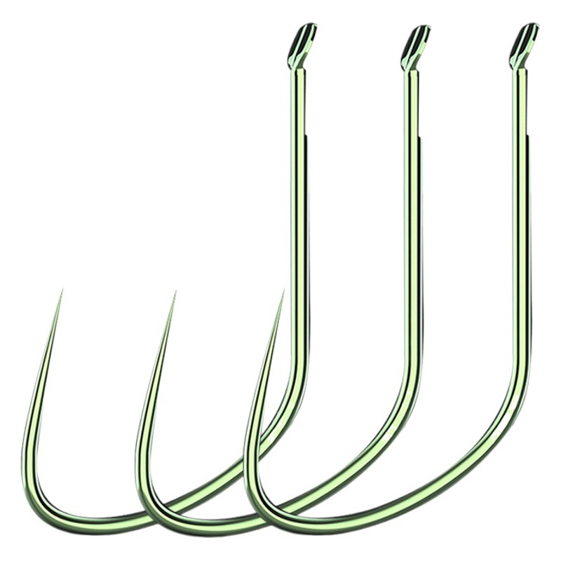 Shihe trunking improved wolf fishing 30 boxed high carbon steel fishhook competitive non-barbed carp fishing scattered hook fishing gear
