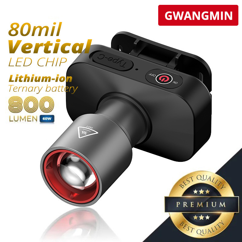 Cross-border New Camera Headlamp White Laser Wick Home Outdoor Long-range Night Fishing Lamp Portable Work Lamp