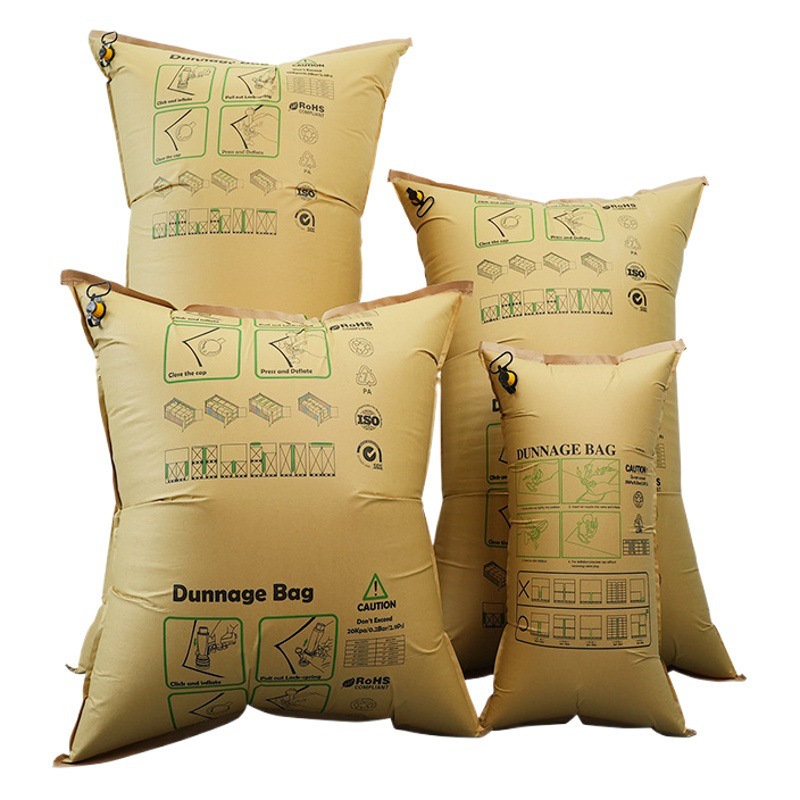 Container inflatable bag filling kraft paper buffer container air bag flushing anti-collision air cushion gap anti-shock bag