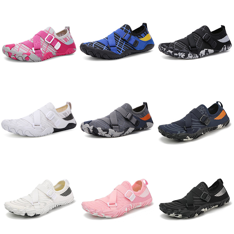 Fashion Couple Outdoor Five-Finger Tracing Shoes Men's Wading Shoes Swimming Shoes Fitness Shoes Women's Shoes Thick Sole Beach Shoes