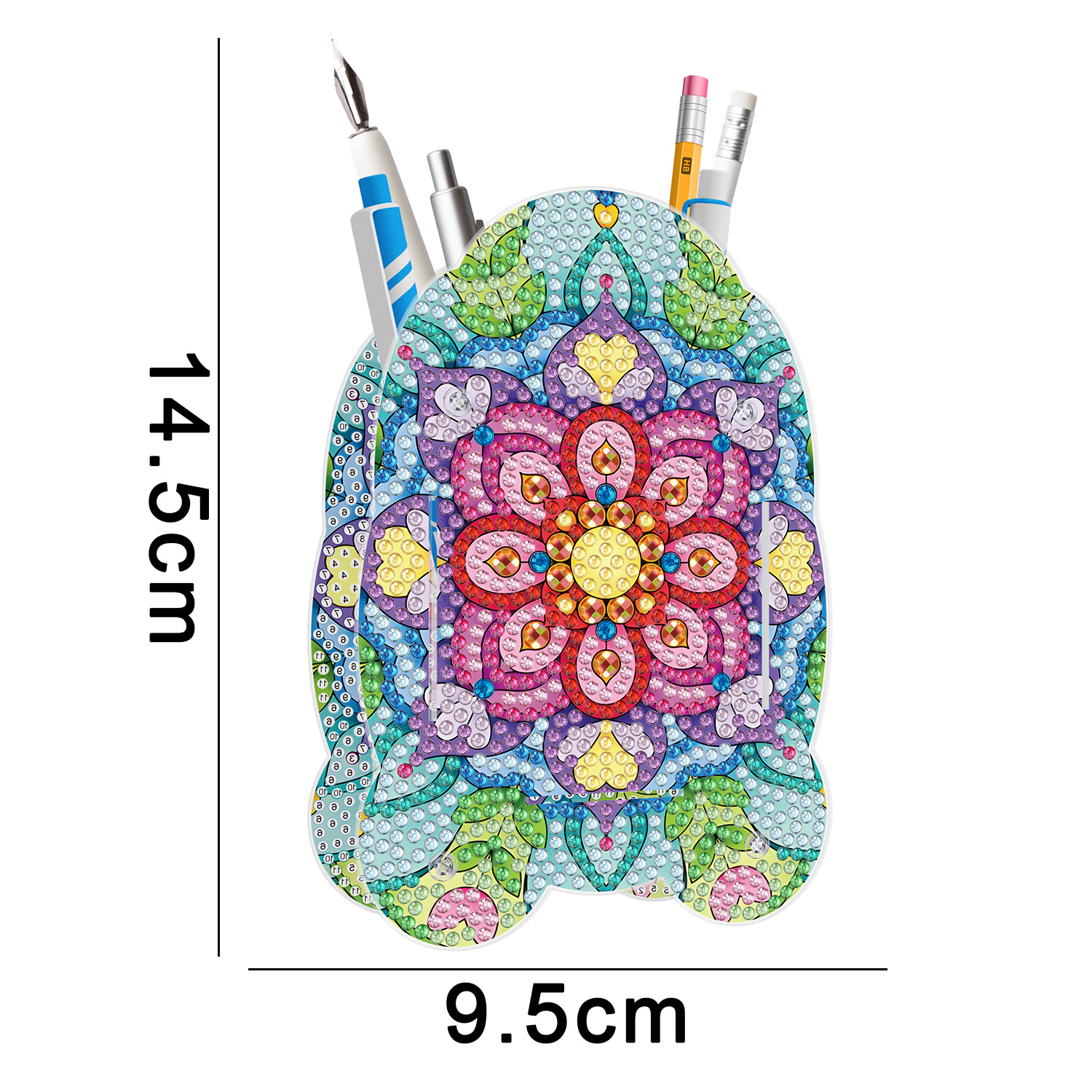 Picture of Diamond painting peripheral pen holder transparent PVC pen holder foreign trade new creative handmade stick drill desktop storage ornaments